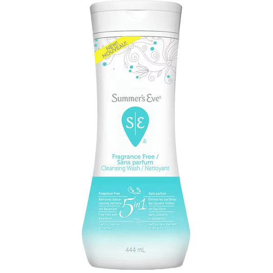 Summer's Eve 5 in 1 Cleansing Wash - Fragrance Free front package