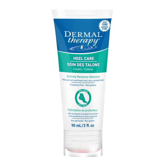 Dermal Therapy Heel Care Cream, Deep Penetrating, Actively Restores Moisture, 90 gram 90 mL front package