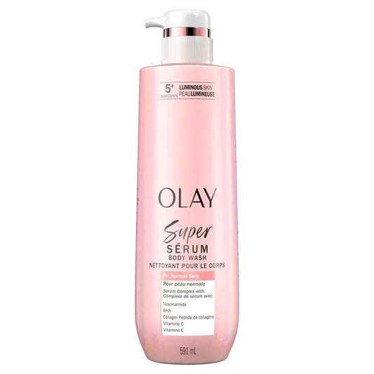 Olay Super Serum Body Wash for Normal Skin, Serum Complex for Luminous Skin product image