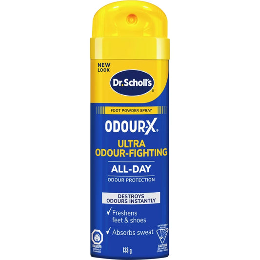 Dr. Scholl's DS Odour-X Deodorant Powder Spray 133g front package