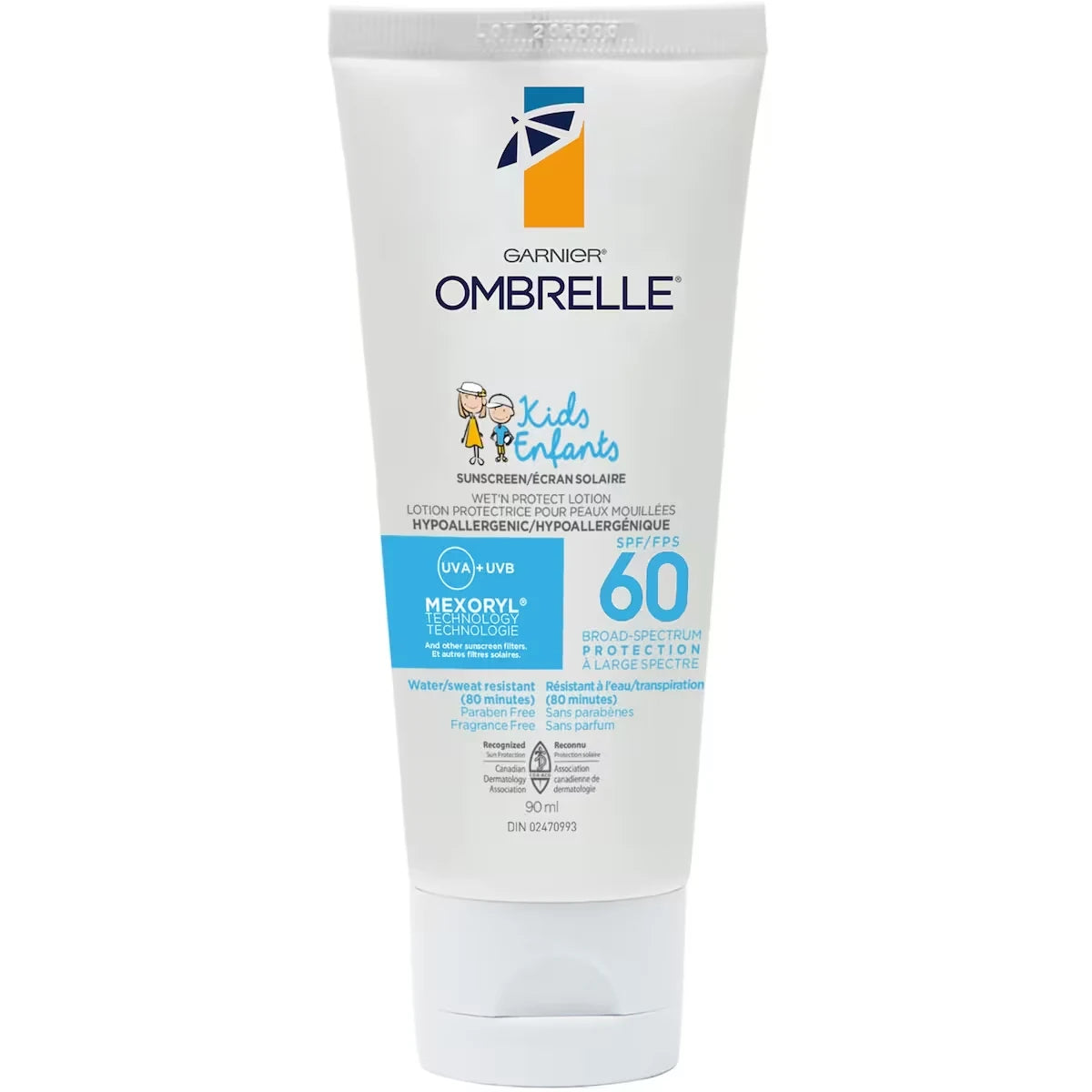 Garnier Kids SPF 60 Sunscreen Lotion front package