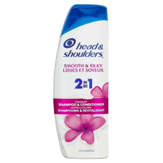 Head & Shoulders Smooth & Silky 2-in-1 Shampoo + Conditioner front package