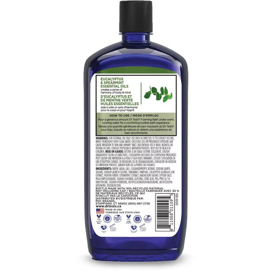 Dr Teal's Foaming Bath with Pure Epsom Salt, Relax & Relief with Eucalyptus & Spearmint product detail