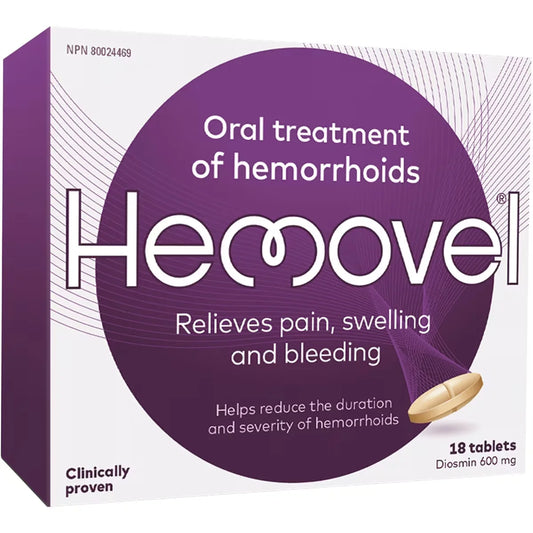 Hemovel Oral Treatment of Hemorrhoids front package