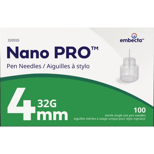 embecta Nano PROTM Pen Needles 4mm 32G front package
