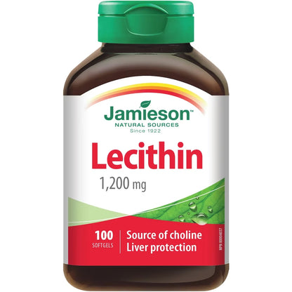 Jamieson Lecithin Softgels 1,200 mg front package