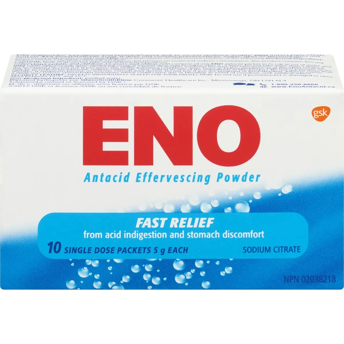 Eno Regular Antacid Powder Foil Sachets front package