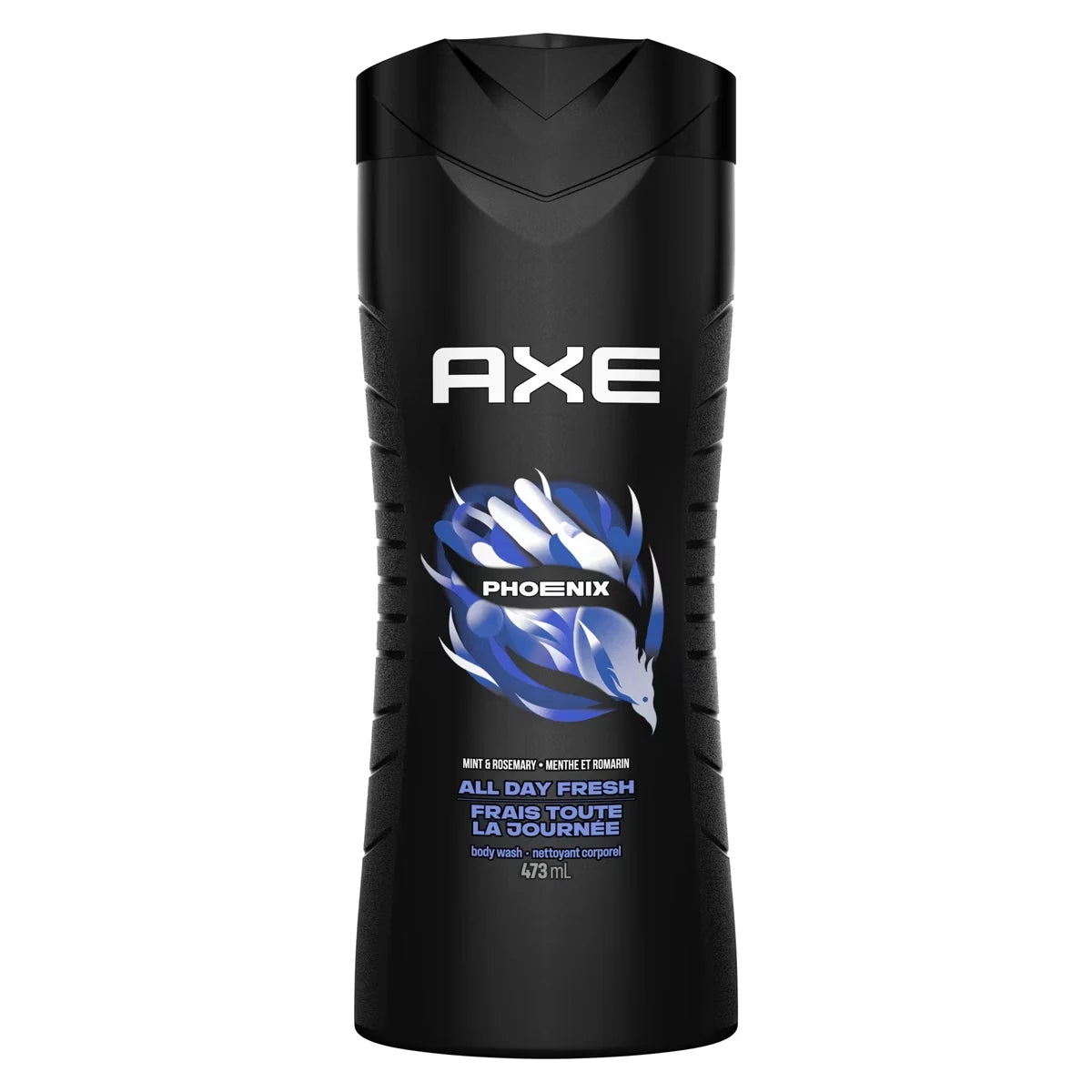 Axe Dual Action Body Wash For Long-Lasting Freshness Phoenix Crushed Mint & Rosemary Scent Men'S Moisturizing Shower Gel front package