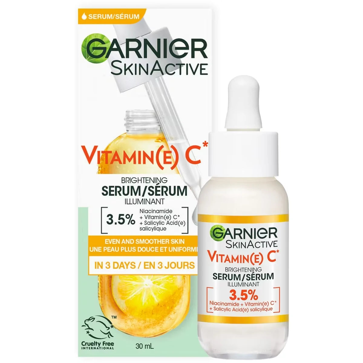 Garnier Vitamin C Face Serum with Salicylic Acid + Niacinamide + Melasyl 30 mL product image