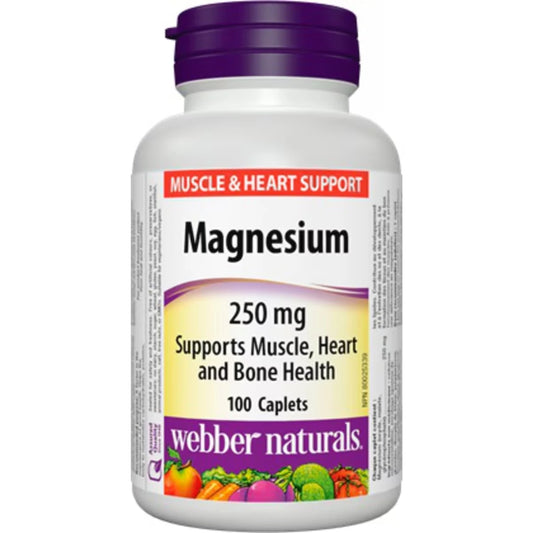 Webber Magnesium 250 mg front package