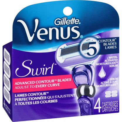 Venus Gillette Swirl Women's Razor Blades, 4 Refills product detail