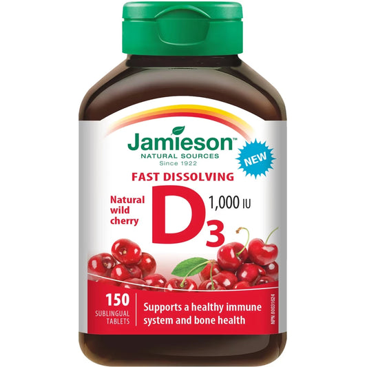 Jamieson Vitamin D Fast Melt Cherry product image