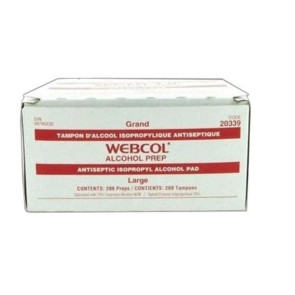 Alcohol Prep Webcol-Large Pack of 200 - Default Title - product image 1