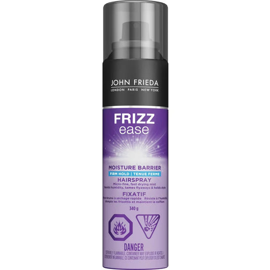 John Frieda Frizz Ease Moisture Barrier Firm Hold Hairspray front package