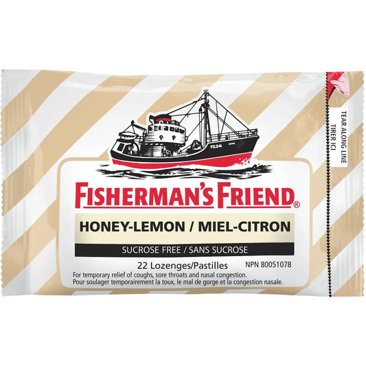 Fisherman's Friend Honey-Lemon Sugar Free Lozenges front package