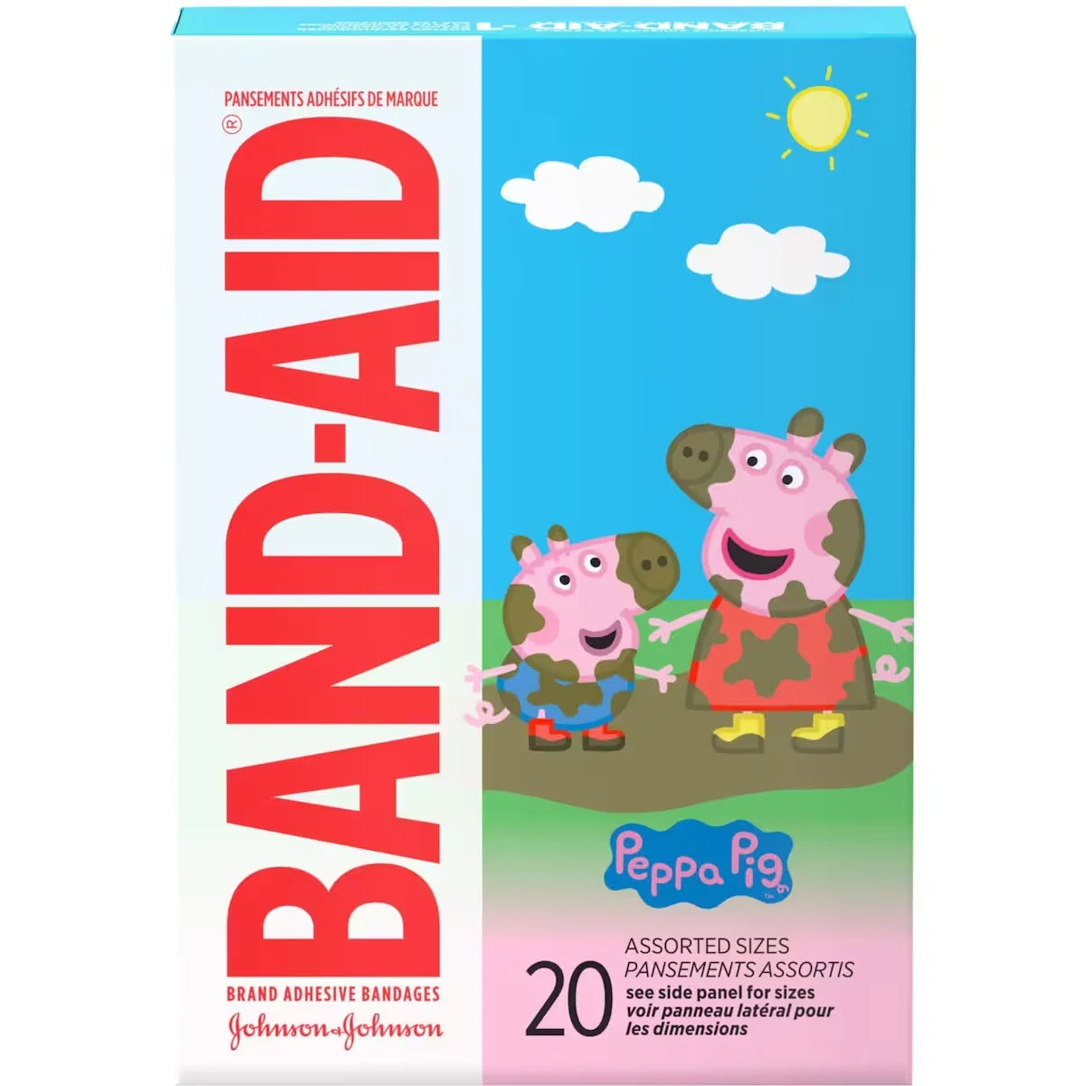 Band-Aid Adhesive Bandages for Kids, Peppa Pig front package