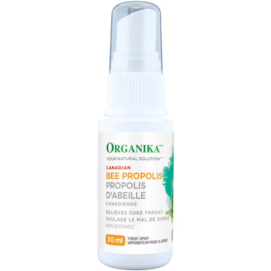 Organika Bee Propolis Throat Spray Alcohol Free front package