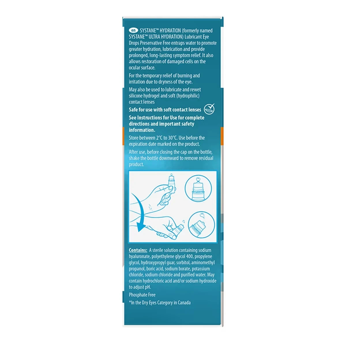 Systane HYDRATION Preservative Free Lubricant Eye Drops product detail