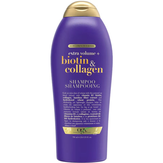 OGX Biotin & Collagen Shampoo front package