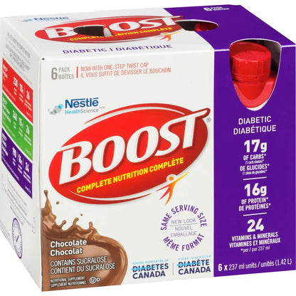 Boost Diabetic Chocolate Nutritional Supplement Drink, 6 × 237 ml product detail