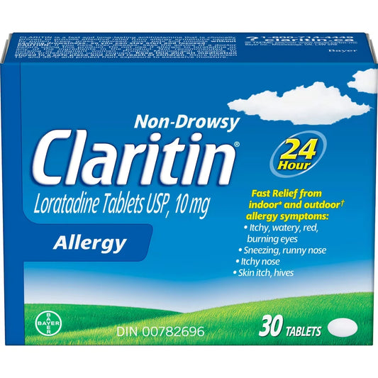 Claritin Allergy Medicine, 24-Hour Non-Drowsy Relief 10 mg, 30 Tablet view 2