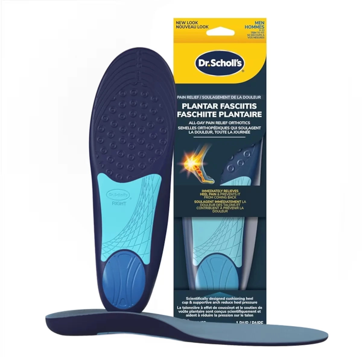 Dr. Scholl's Pain Relief Orthotics For Plantar Fasciitis, Men, Size 8-13 product image