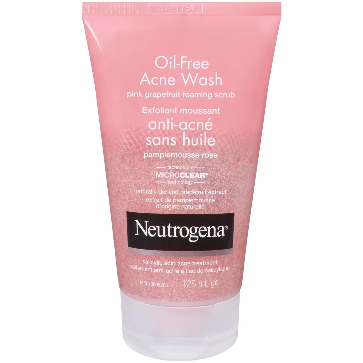 Neutrogena Oil-Free Acne Wash Pink Grapefruit Foaming Scrub front package