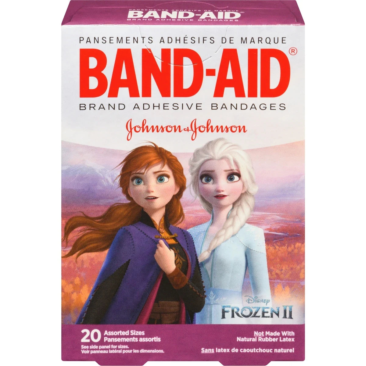 Band-Aid Adhesive Bandages for Kids, Frozen front package