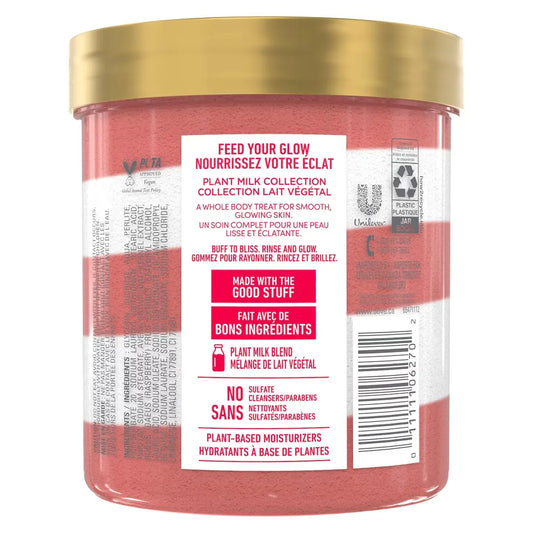 Dove Oat Milk & Berry Brulee Sugar Scrub, 425g front package