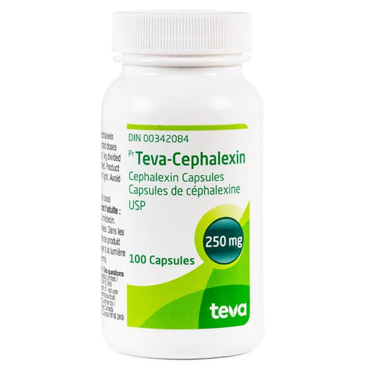 Cephalexin Capsule, 250 mg, 100 Capsules
