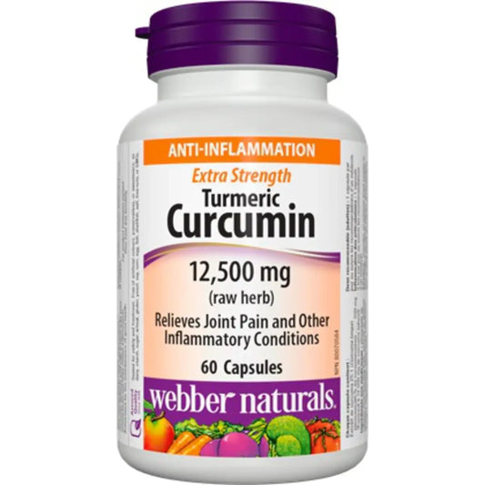 Webber Turmeric Curcumin Extra Strength 12,500 mg front package