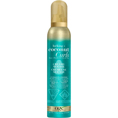 OGX Locking + Coconut Curls Decadent Creamy Mousse view 2