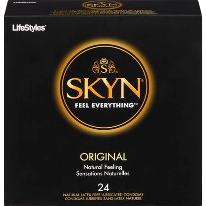 Skyn Original 24 Natural Latex Free Lubricated Condoms front package