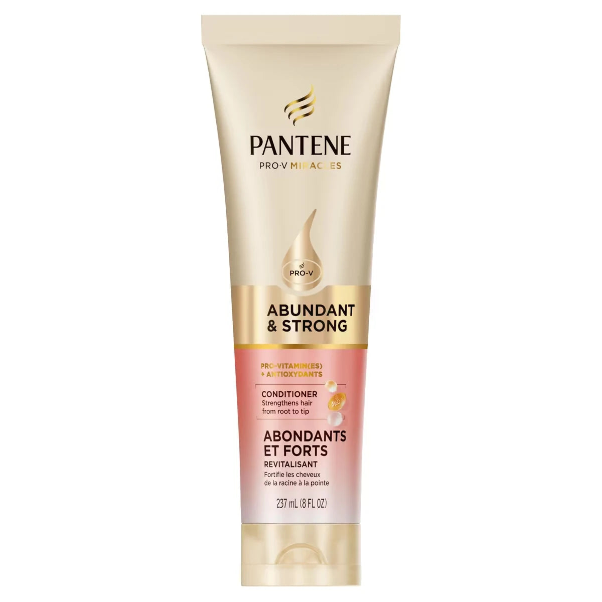 Pantene Abundant & Strong Conditioner with Pro-Vitamin B5 Complex and Antioxidants, 8 oz front package