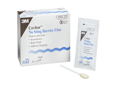 Solventum Cavilon No Sting Barrier Film, Swabsticks - 1 mL - Box of 25