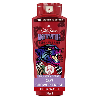Old Spice Body Wash for Men, NightPanther 709 mL front package
