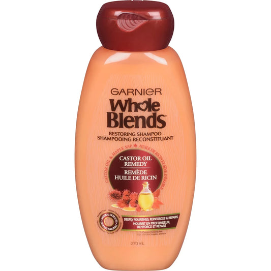 Garnier Whole Blends Castor Oil Remedy Shampoo front package