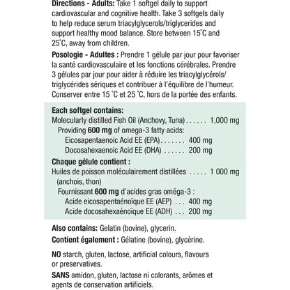Jamieson Natural Sources Omega-3 Softgels product detail