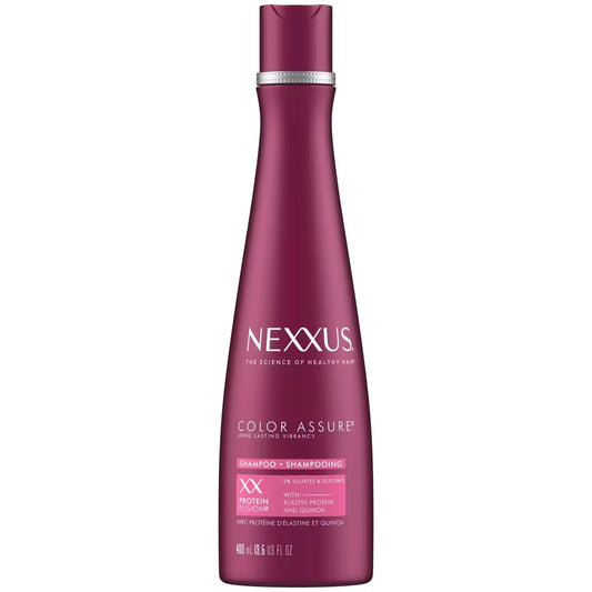 Nexxus Colour Assure Sulfate-Free Shampoo Hair Care For Colour Treated Hair made with Elastin Protein and Quinoa 400 ml front package