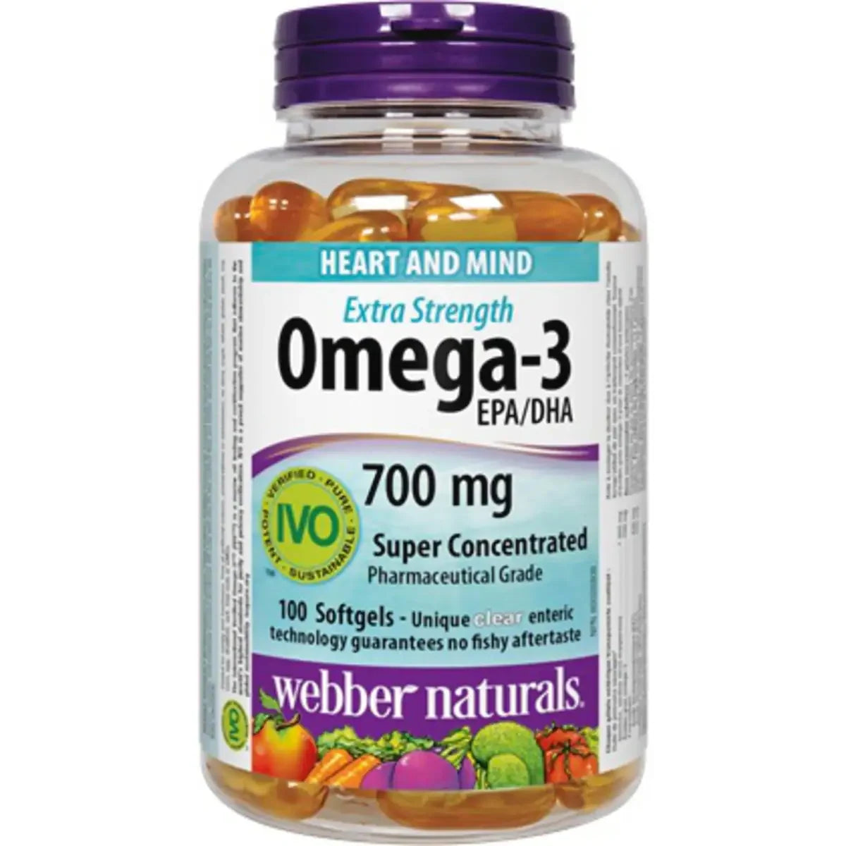 Webber Omega-3 Extra Strength 700 mg EPA/DHA front package