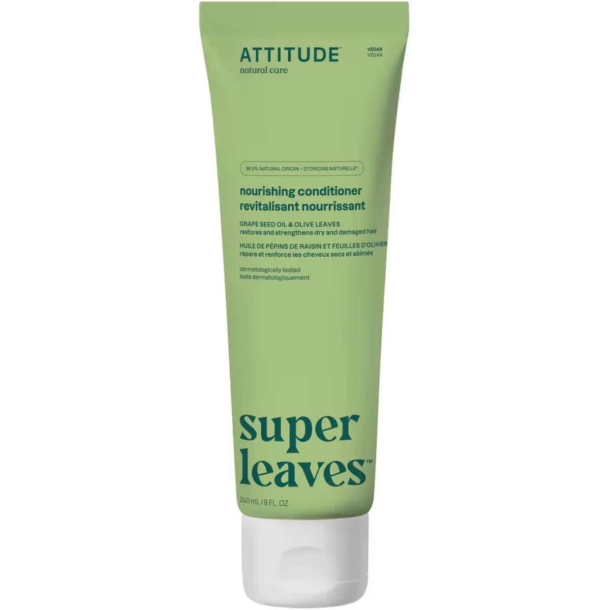 Attitude Super Leaves Conditioner - nourishing & strengthening front package