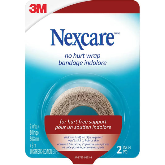 Nexcare No Hurt Tape, 2 in x 5 yrds, 1 roll front package