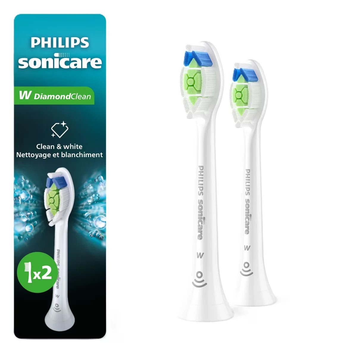 Philips DiamondClean Replacement Brush Heads, 2 Pack, HX6062/92 product image