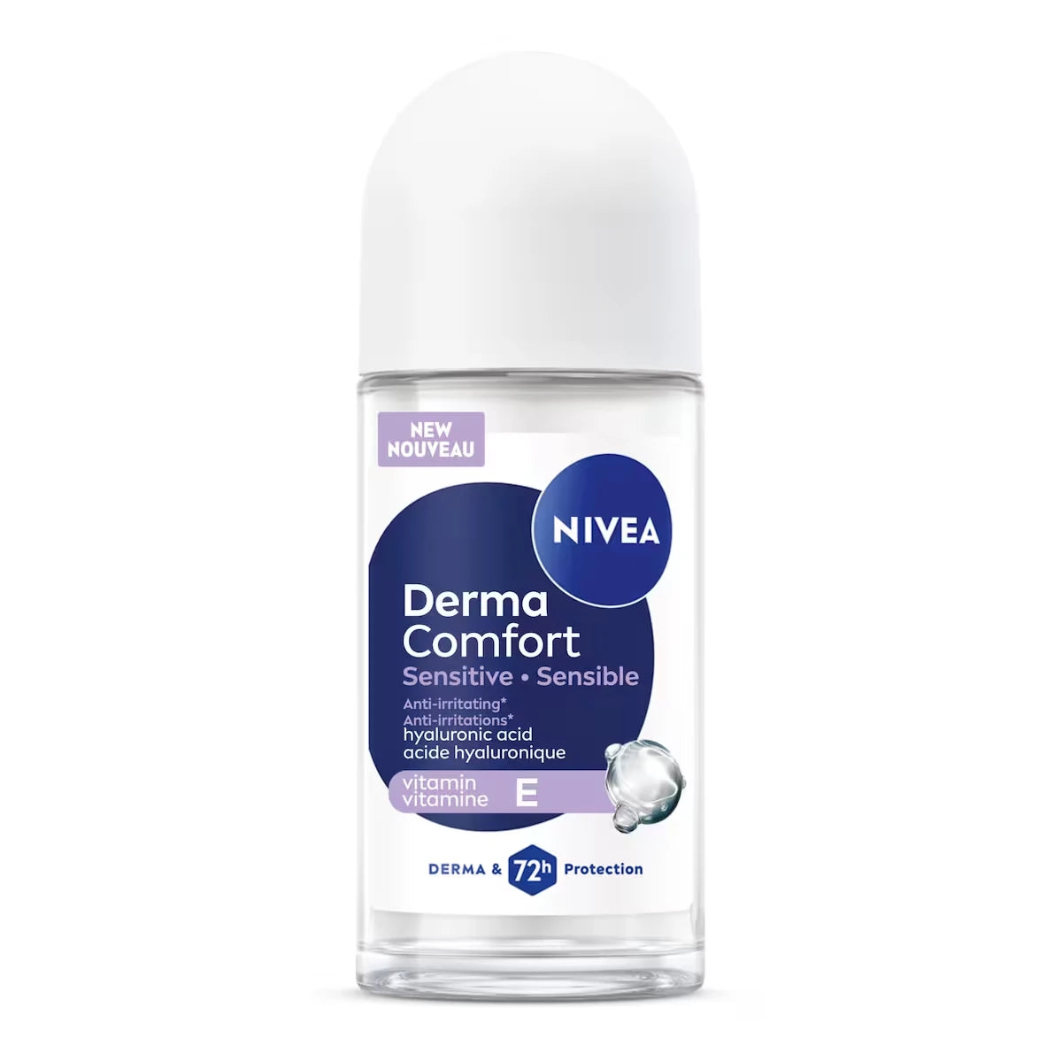 Nivea Derma Comfort Sensitive Roll On Antiperspirant, 72-Hour Protection view 2