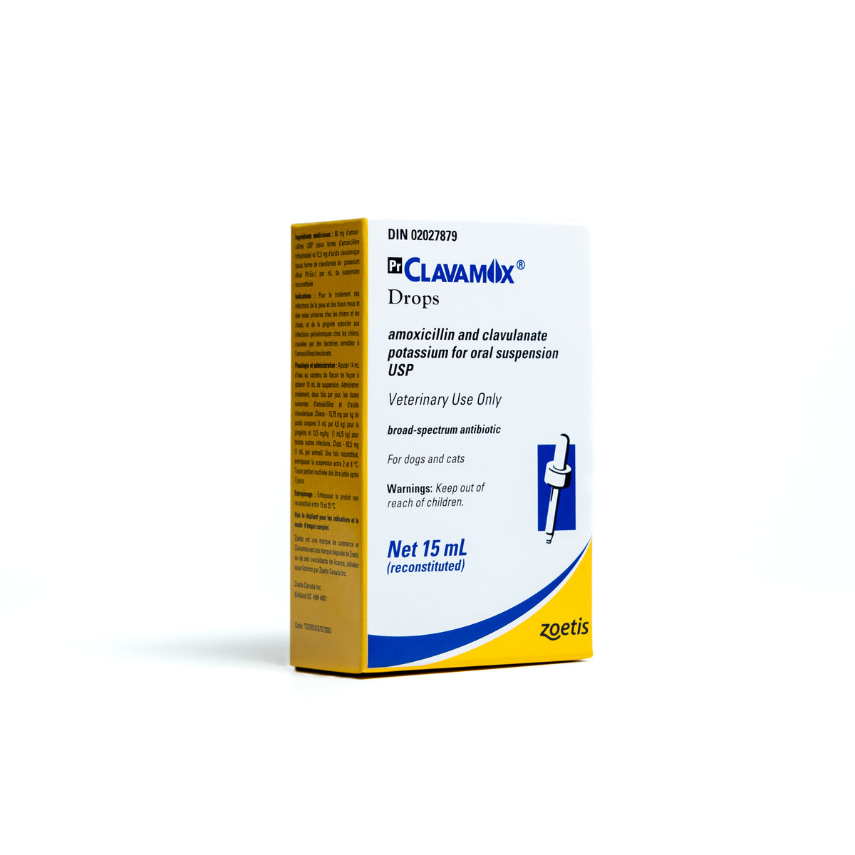 Clavamox Drops for Dogs, 50 mg/ml, 15 mL - view 2
