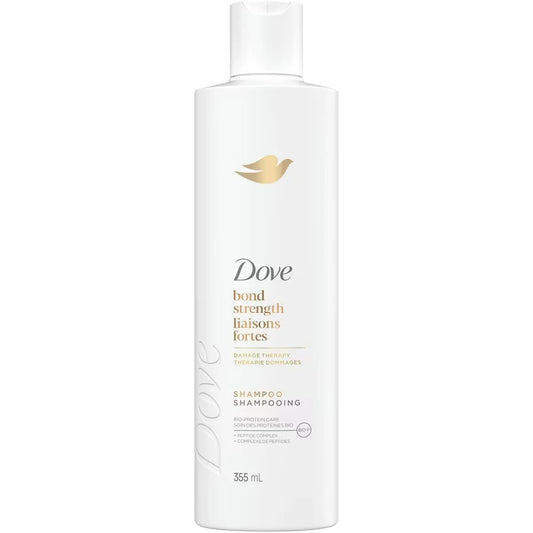 Dove Bond Strength Shampoo for Chemically Treated Hair, with Liquid Bio-Protein Care technology, 355 ML front package