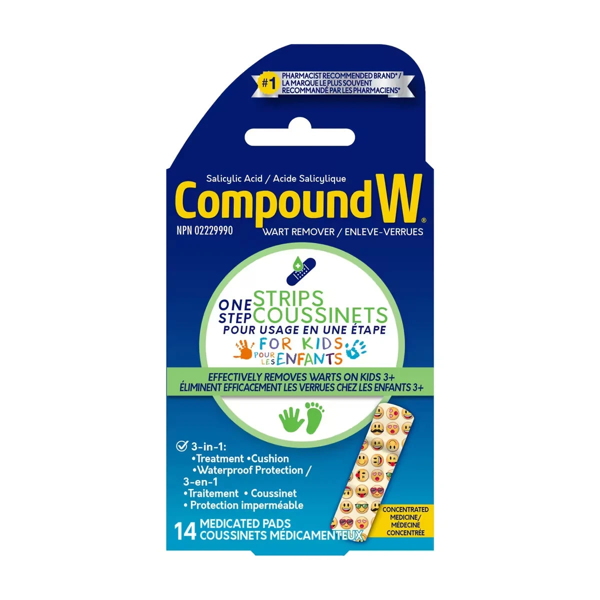 Compound W Maximum Strength One Step Kids Pads product image