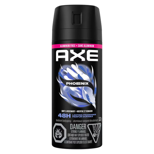 Axe Deodorant Body Spray For Long Lasting Odour Protection Phoenix Sage & Cedarwood Men'S Deodorant 48 Hours Fresh front package