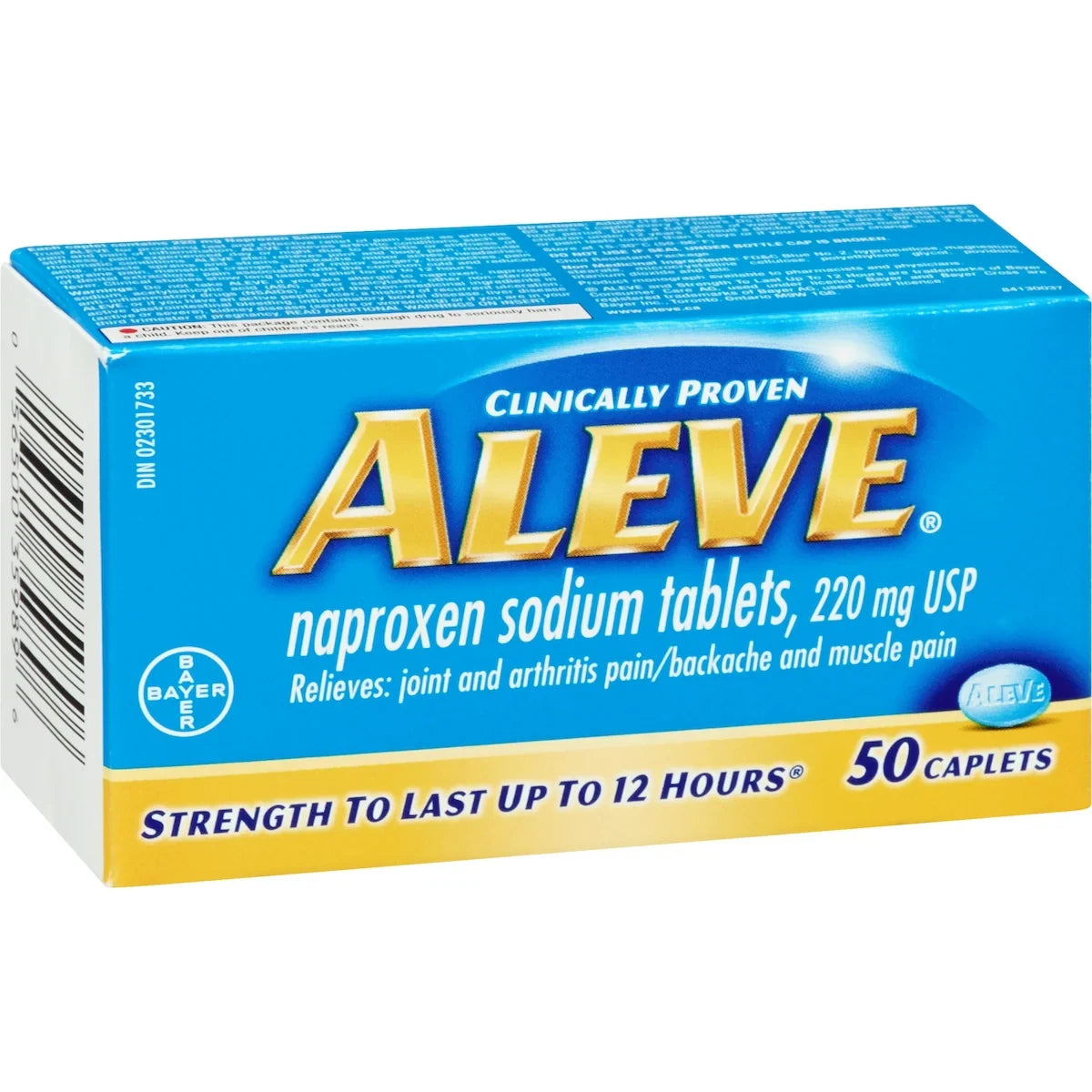 Aleve Pain Relief, Long-Lasting, Naproxen Sodium, 100 Caplets product image