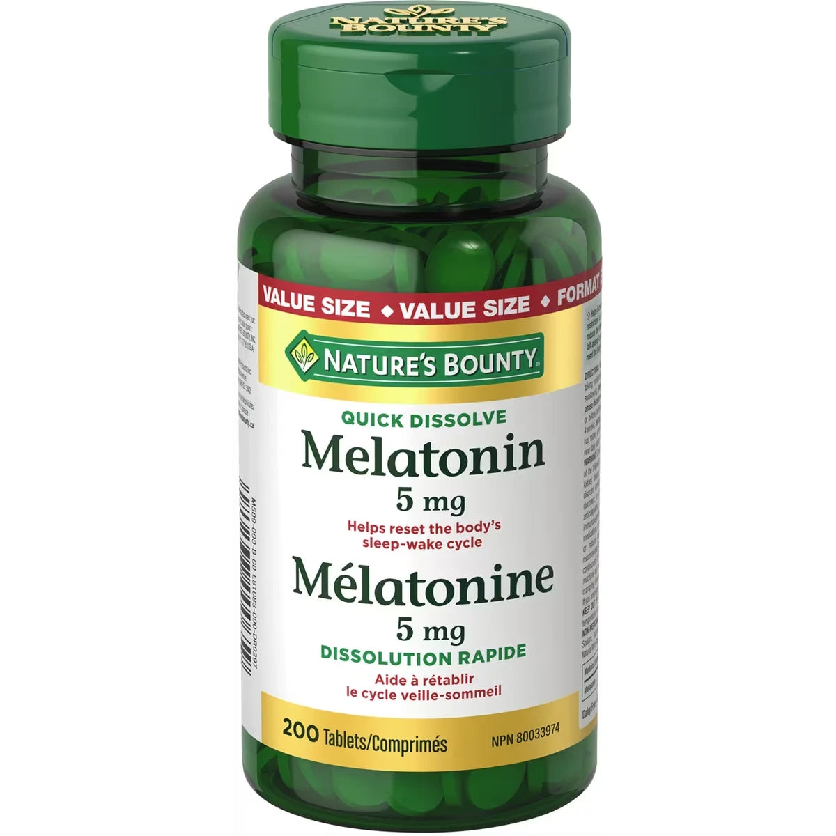 Natures Bounty Extra Strength Sublingual Melatonin 5 mg view 2